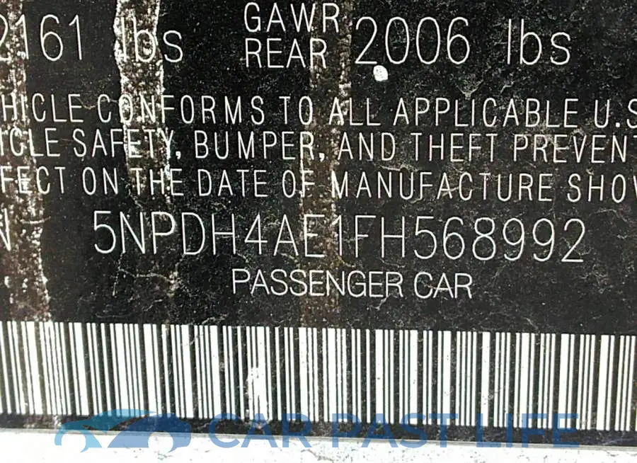 5NPDH4AE1FH568992# 9