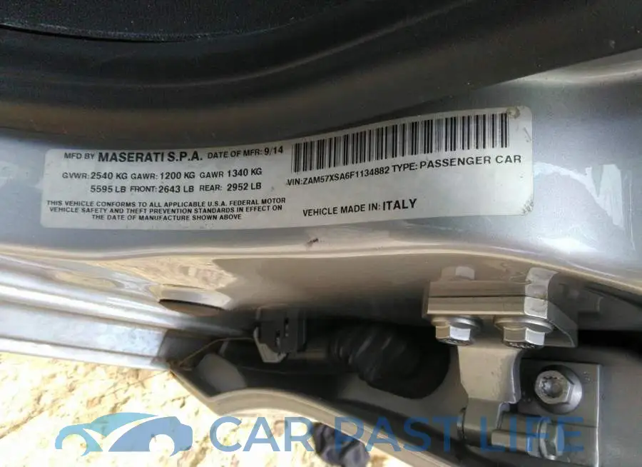 ZAM57XSA6F1134882# 9