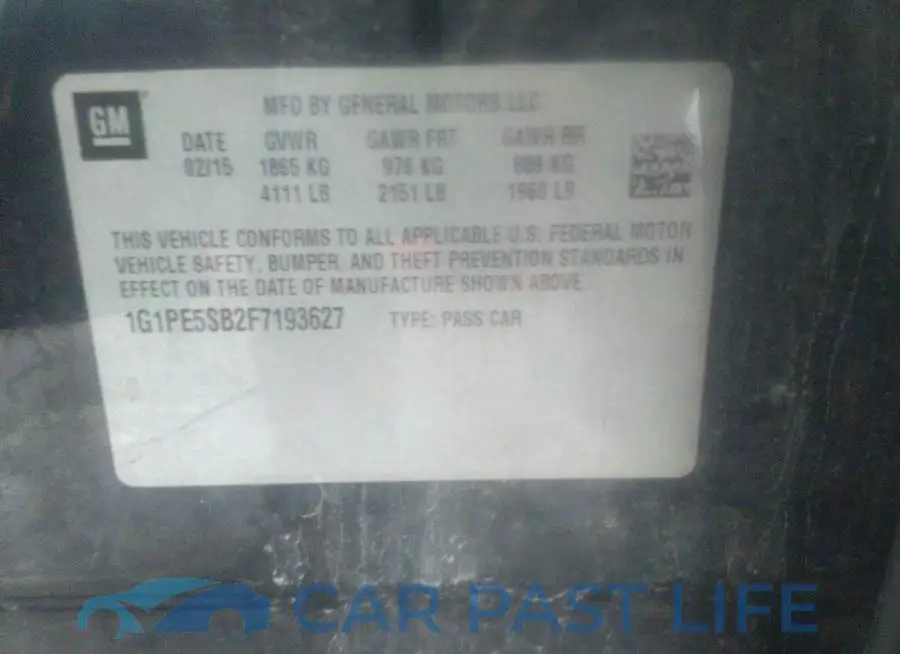 1G1PE5SB2F7193627# 9
