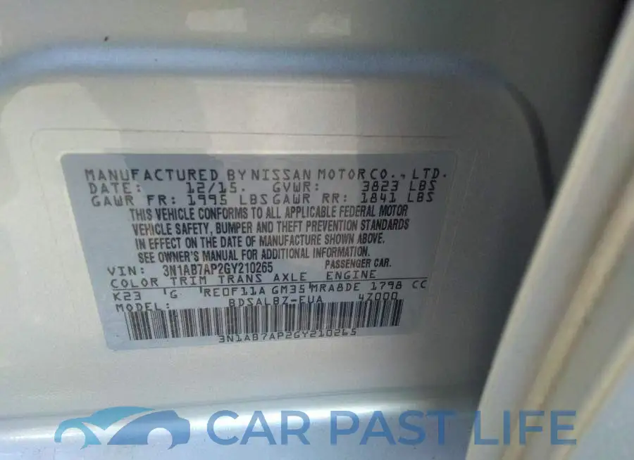 3N1AB7AP2GY210265# 9