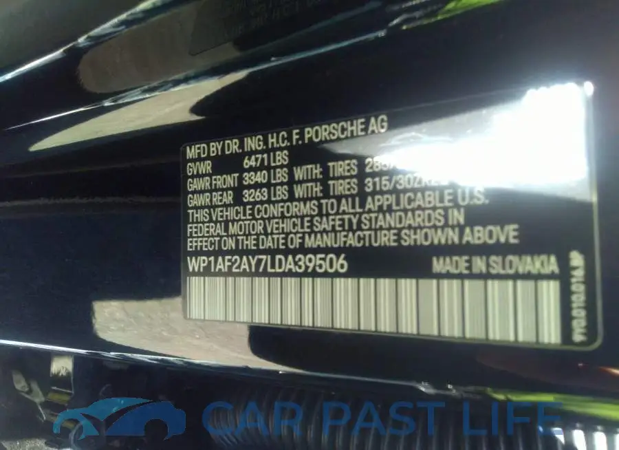 WP1AF2AY7LDA39506# 9