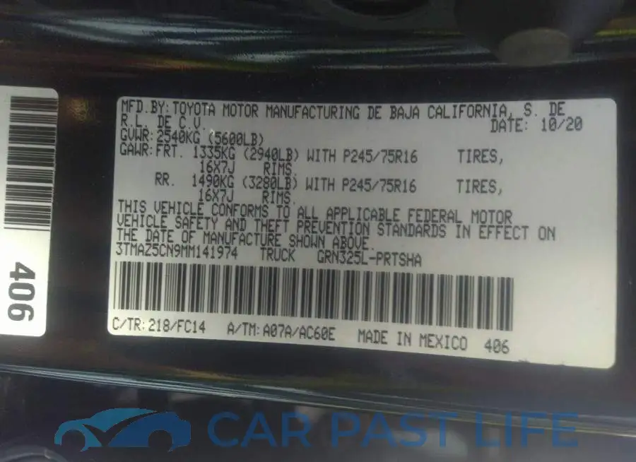 3TMAZ5CN9MM141974# 9