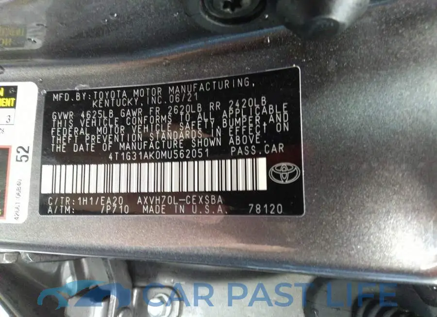 4T1G31AK0MU562051# 9
