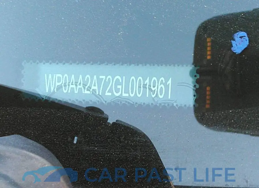 WP0AA2A72GL001961# 9