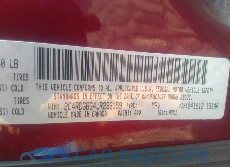 2C4RDGBG4JR296159# 9