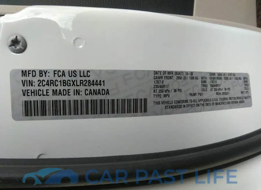2C4RC1BGXLR284441# 9
