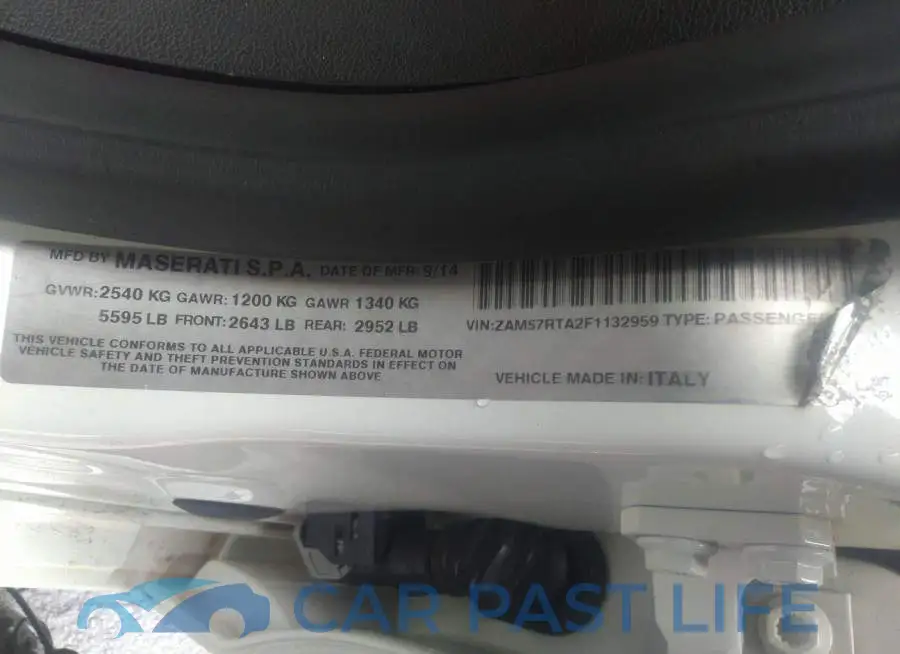 ZAM57RTA2F1132959# 9