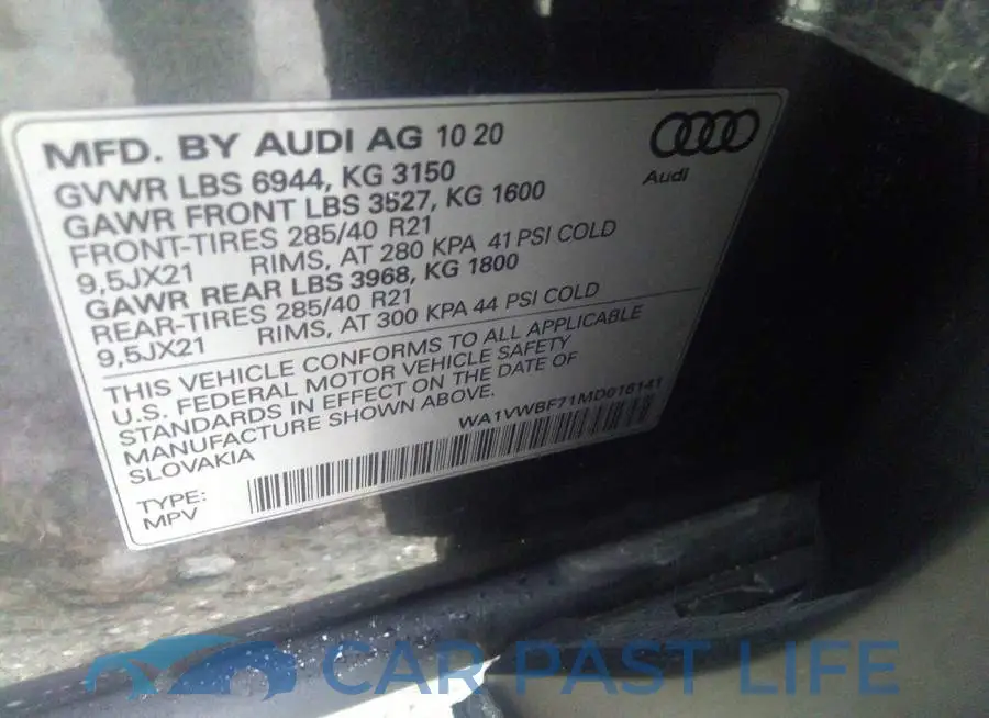 WA1VWBF71MD016141# 9