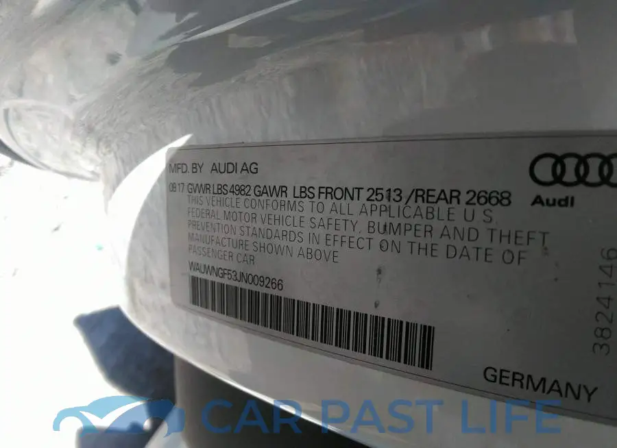WAUWNGF53JN009266# 9