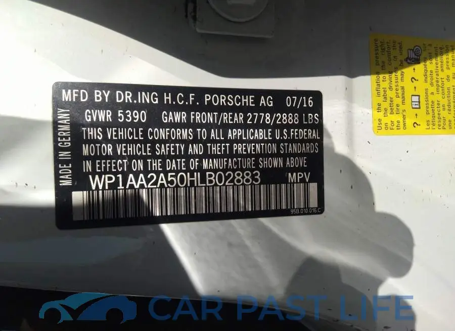 WP1AA2A50HLB02883# 9