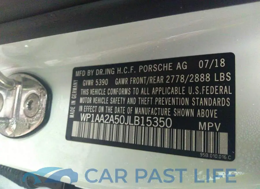 WP1AA2A50JLB15350# 9