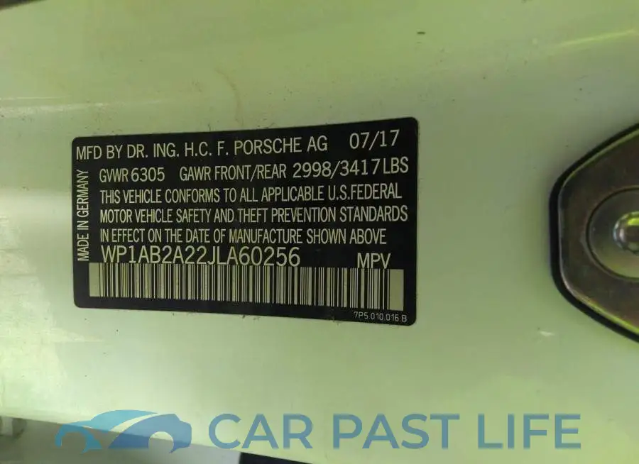 WP1AB2A22JLA60256# 9