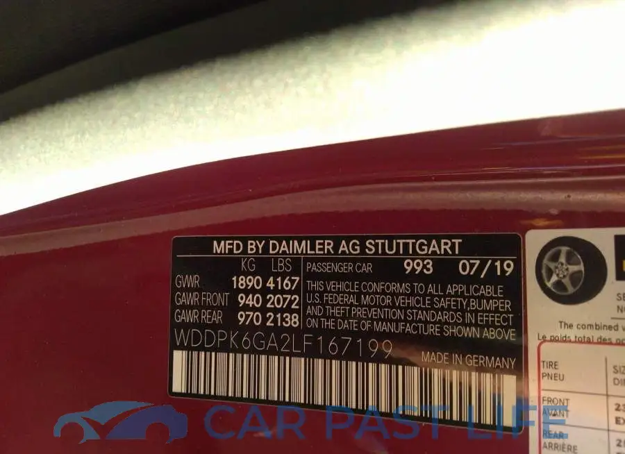 WDDPK6GA2LF167199# 9