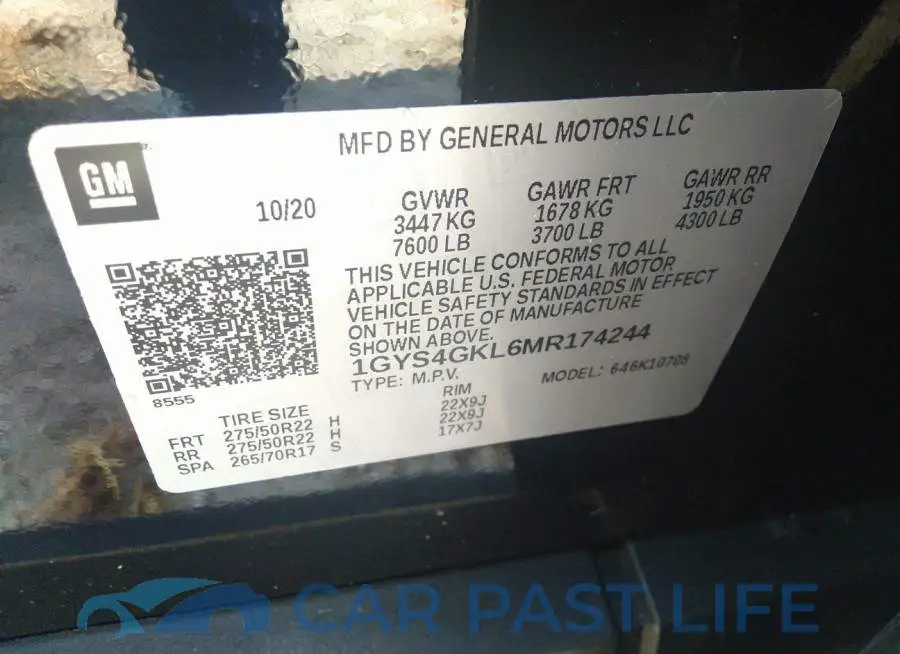 1GYS4GKL6MR174244# 9