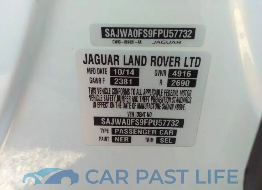 SAJWA0FS9FPU57732# 9