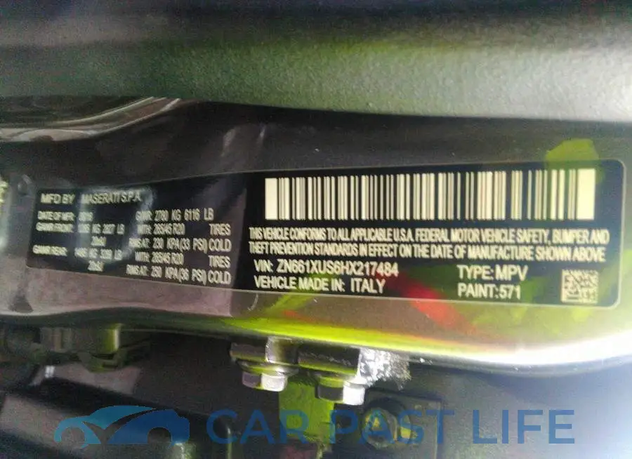 ZN661XUS6HX217484# 9