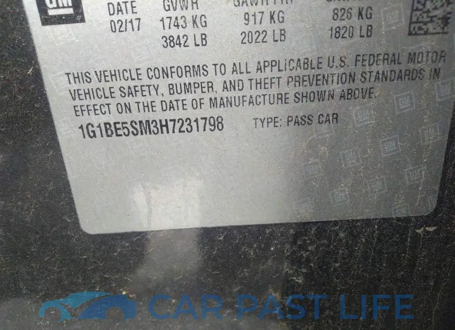 1G1BE5SM3H7231798# 9