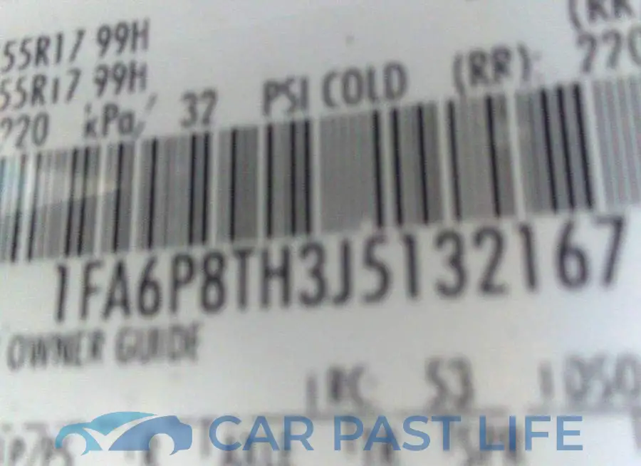 1FA6P8TH3J5132167# 9