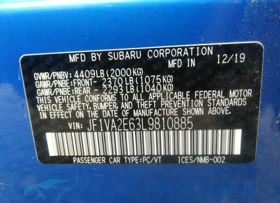 JF1VA2E63L9810885# 9