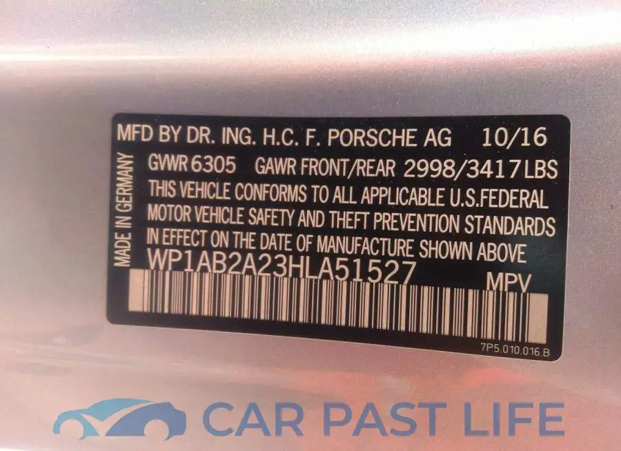 WP1AB2A23HLA51527# 9