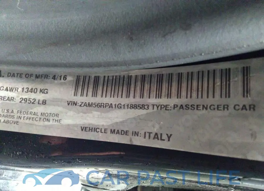 ZAM56RPA1G1188583# 9
