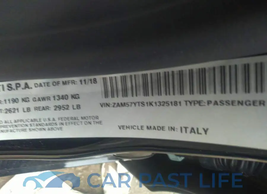 ZAM57YTS1K1325181# 9