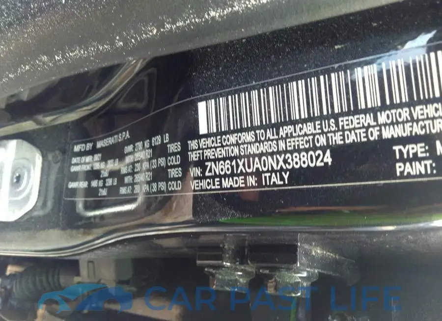 ZN661XUA0NX388024# 9