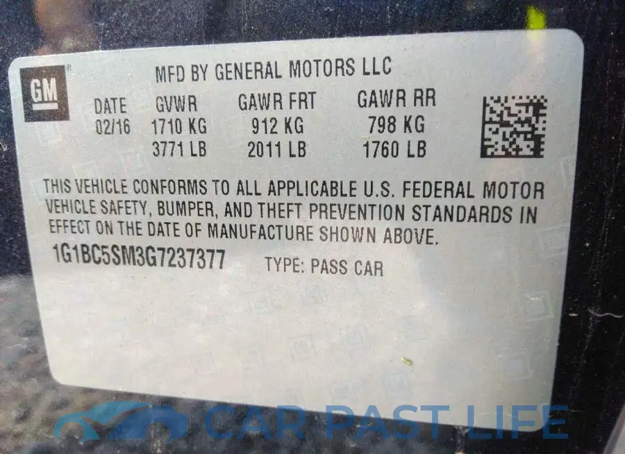 1G1BC5SM3G7237377# 9