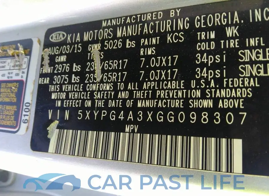 5XYPG4A3XGG098307# 9