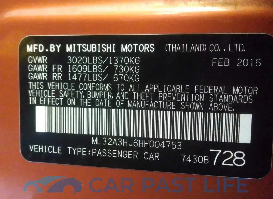 0032A3HJ6HH004753# 9