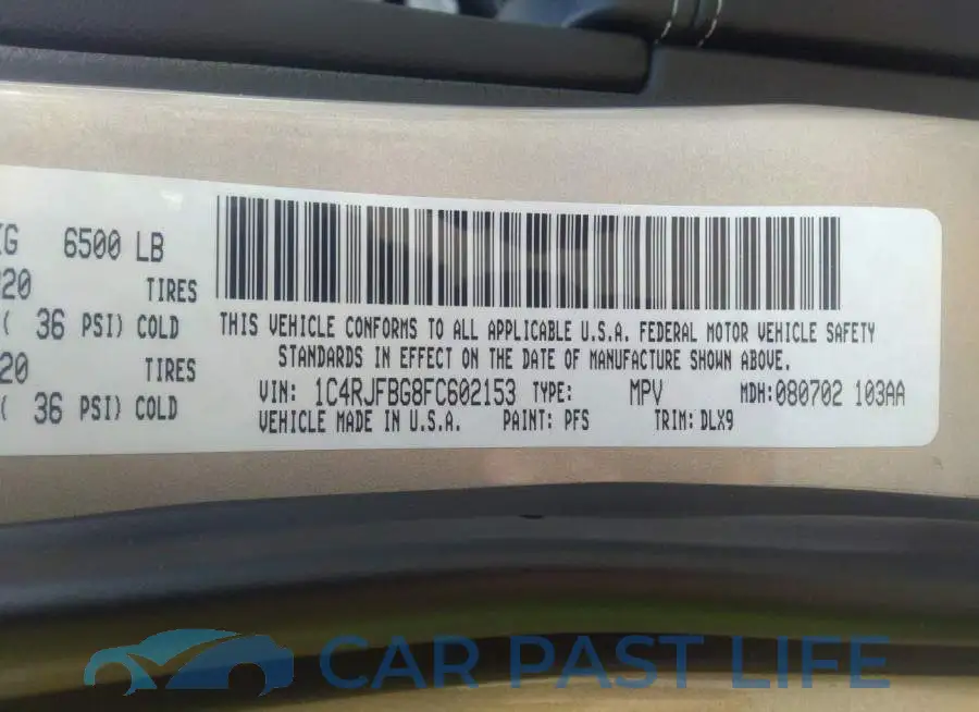 1C4RJFBG8FC602153# 9