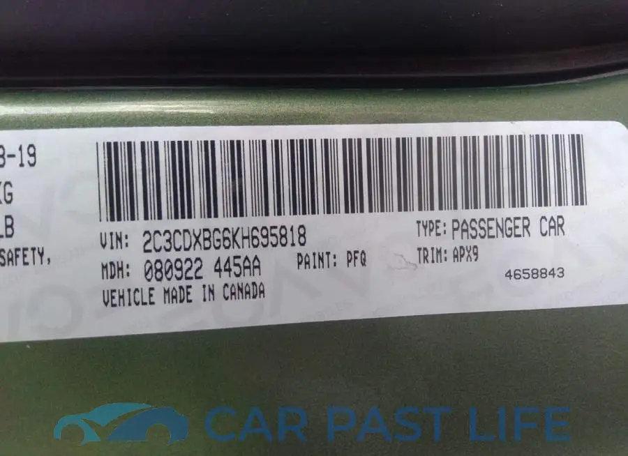 2C3CDXBG6KH695818# 9