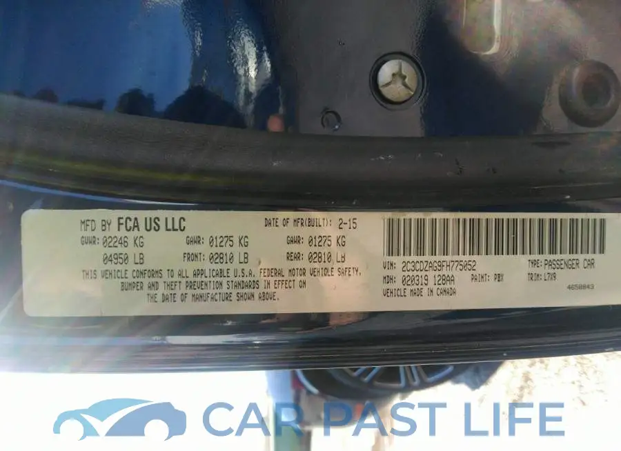 2C3CDZAG9FH775052# 9