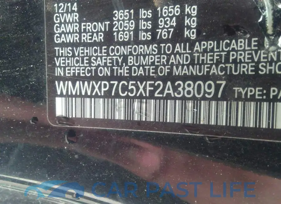 WMWXP7C5XF2A38097# 9