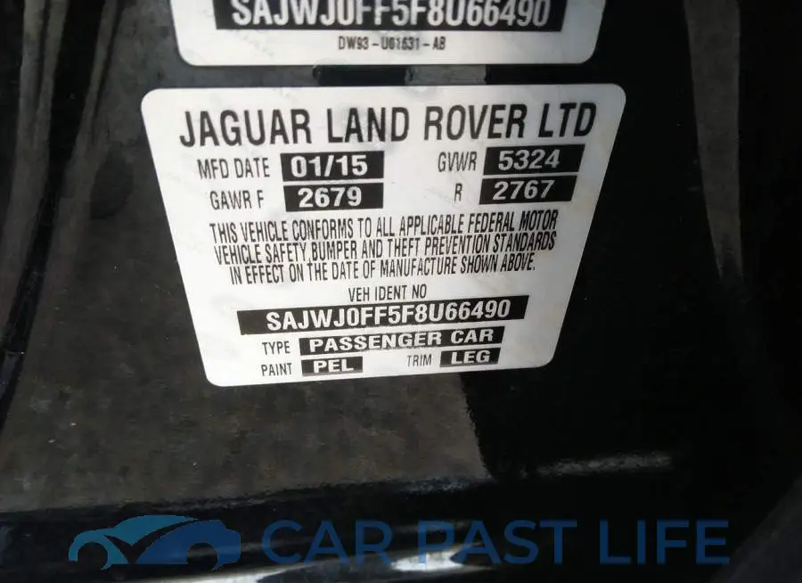 SAJWJ0FF5F8U66490# 9