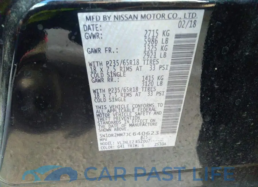 5N1DR2MM7JC640623# 9