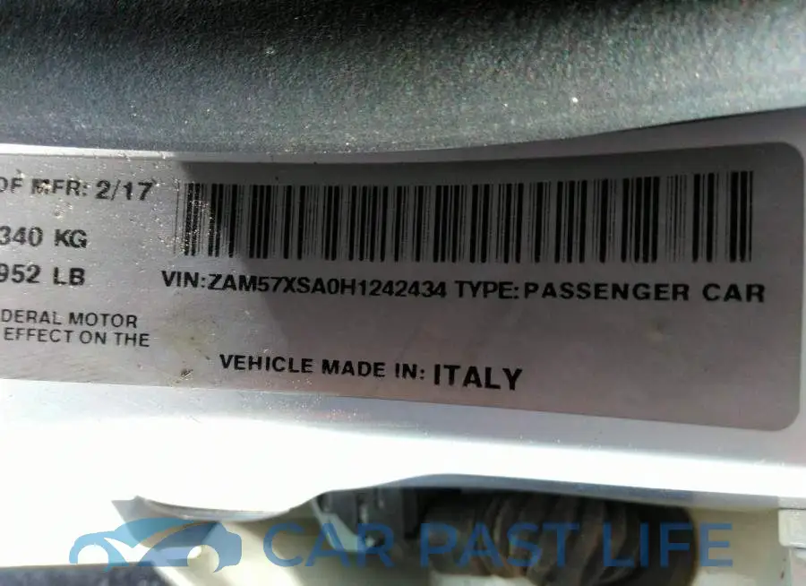 ZAM57XSAOH1242434# 9