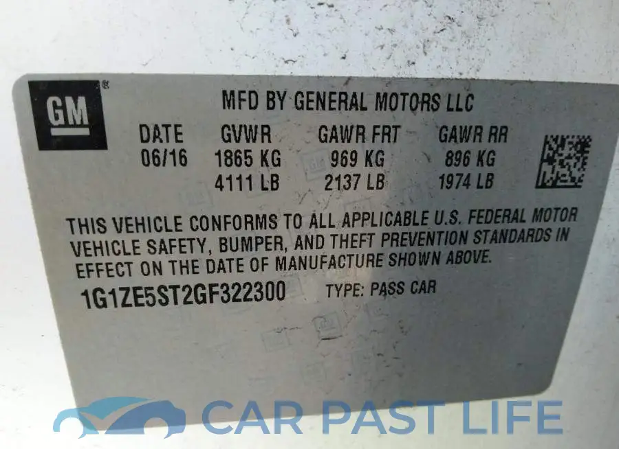 1G1ZE5ST2GF322300# 9