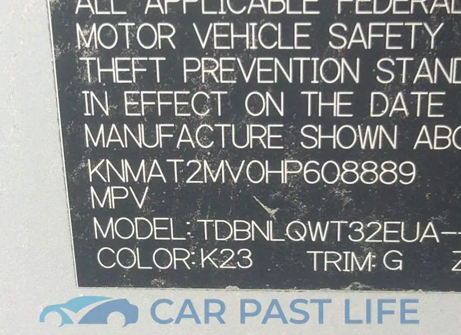 KNMAT2MV0HP608889# 9