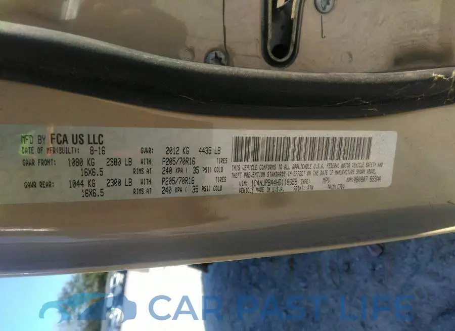 1C4NJPBA4HD118655# 9
