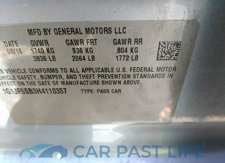 1G1JF5SB3H4110357# 9
