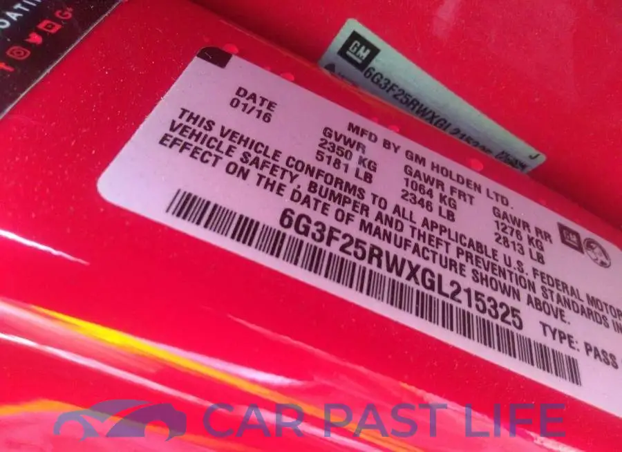 6G3F25RWXGL215325# 9