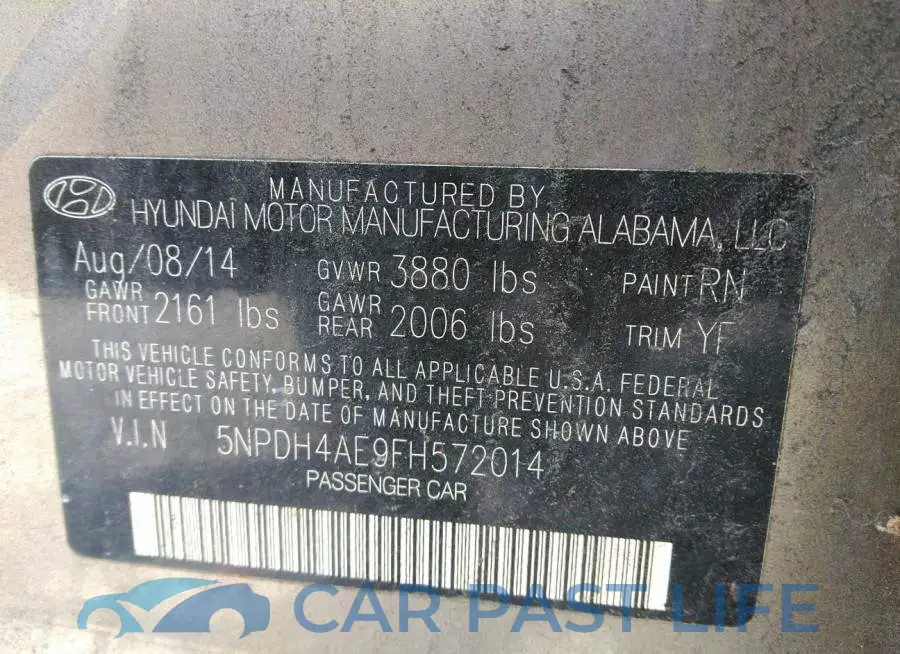 5NPDH4AE9FH572014# 9