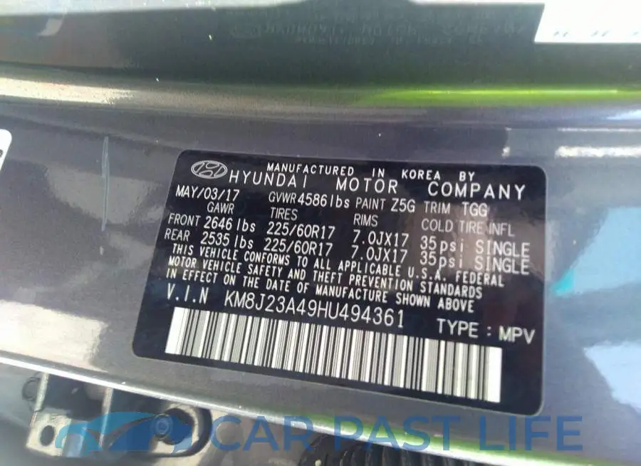 KM8J23A49HU494361# 9