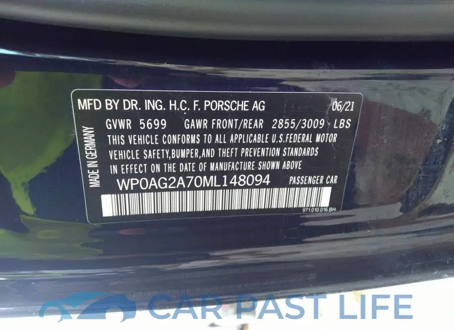WP0AG2A70ML148094# 9