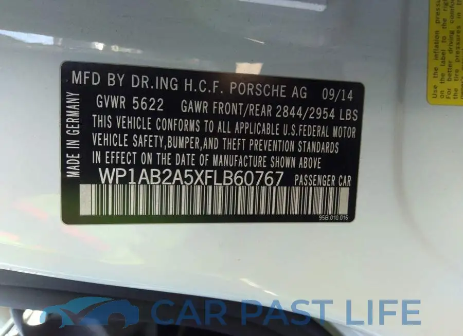 WP1AB2A5XFLB60767# 9