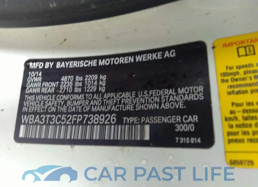WBA3T3C52FP738926# 9