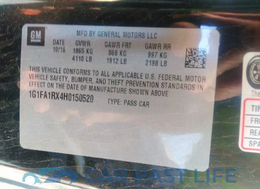 1G1FA1RX4H0150520# 9