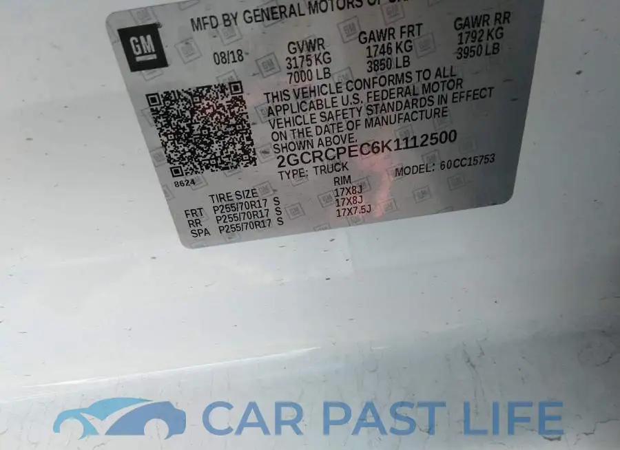 2GCRCPEC6K1112500# 9