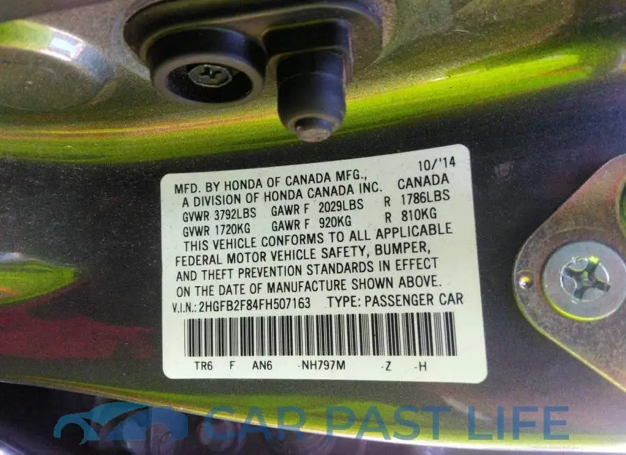 2HGFB2F84FH507163# 9